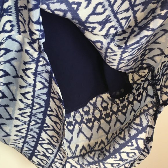 Stitch Fix Skies Are Blue Sleeveless Dress‎ Belted Printed Lined Womens S… - Picture 4 of 5